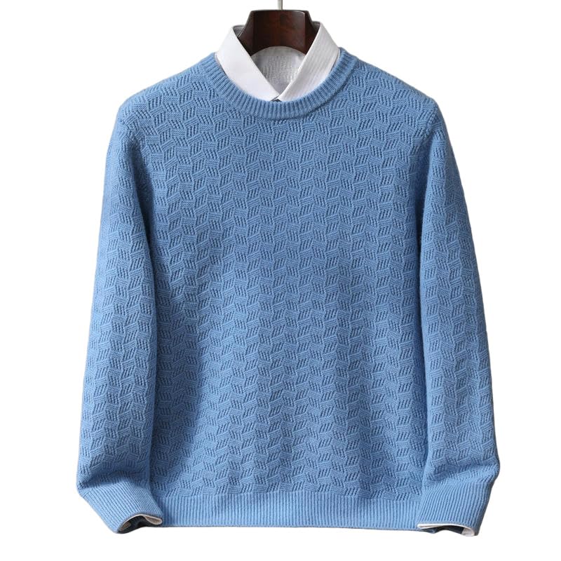 Pull cachemire homme col rond décontracté idéal pour les weekends et le bureau