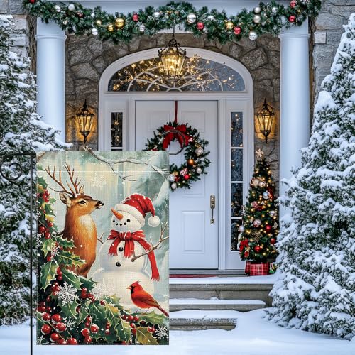 Flocon de neige drapeau de jardin pour embellir vos extérieurs en hiver - 6