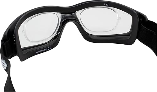 Miniatura 9 de Birdz Eyewear Flyer Extreme Sports Construction Site Skydiving Super Seal Gafas de seguridad con lentes fotocromáticas antiniebla transparentes a