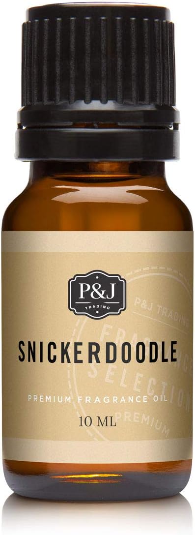 P&J Fragrance Oil | Snickerdoodle Oil 10ml - Candle Scents for Candle Making, Freshie Scents, Soap Making Supplies, Diffuser Oil Scents