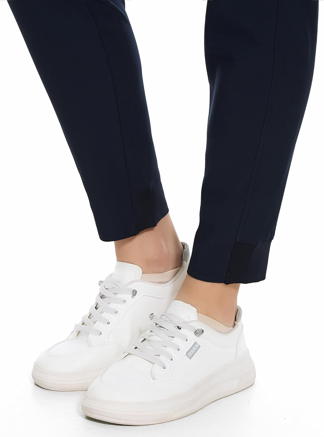 COZYFIT Medical Scrub Pants for Women - Soft Stretch,Drawstring Jogger Pants with 5 Pockets - Image 7