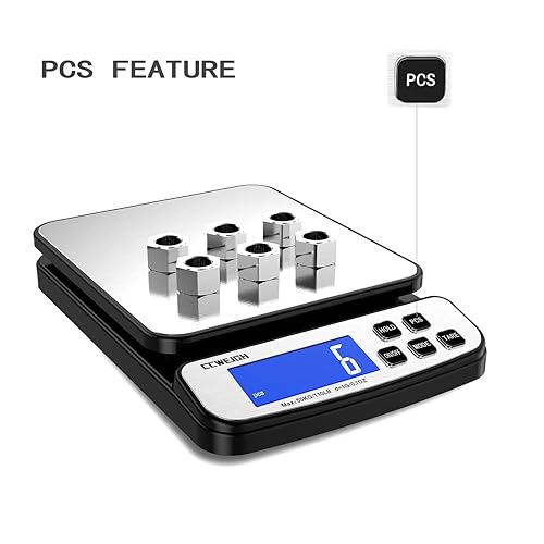 Miniatura 5 de Báscula de envío digital de 110 libras x 0.04 oz con función de retención y conteo, báscula de correo para envíos de paquetes, báscula postal para