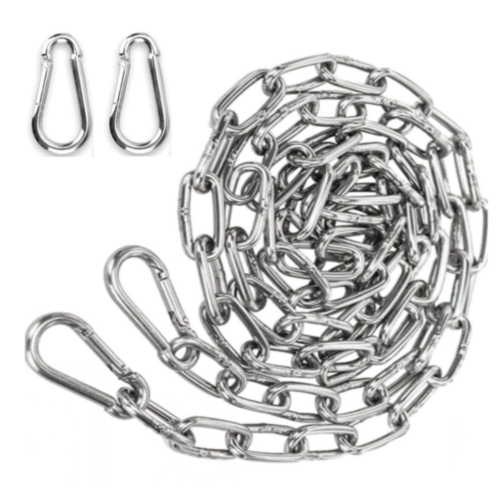 Cadena de Acero Inoxidable 2m 3mm con Mosquetón
