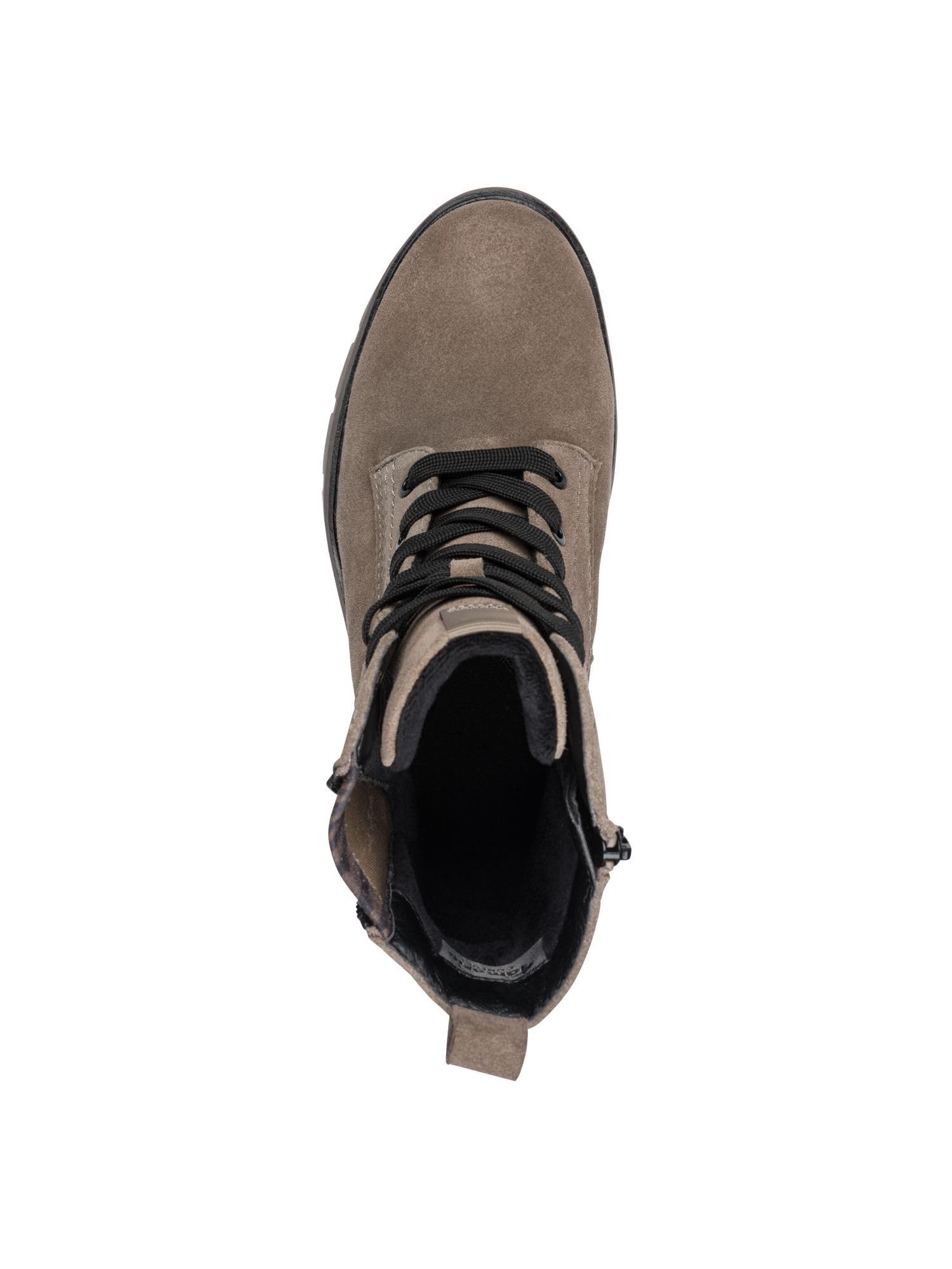 Tamaris Kobiety Tamaris Comfort Lace Boot FlatBut do środka łydki