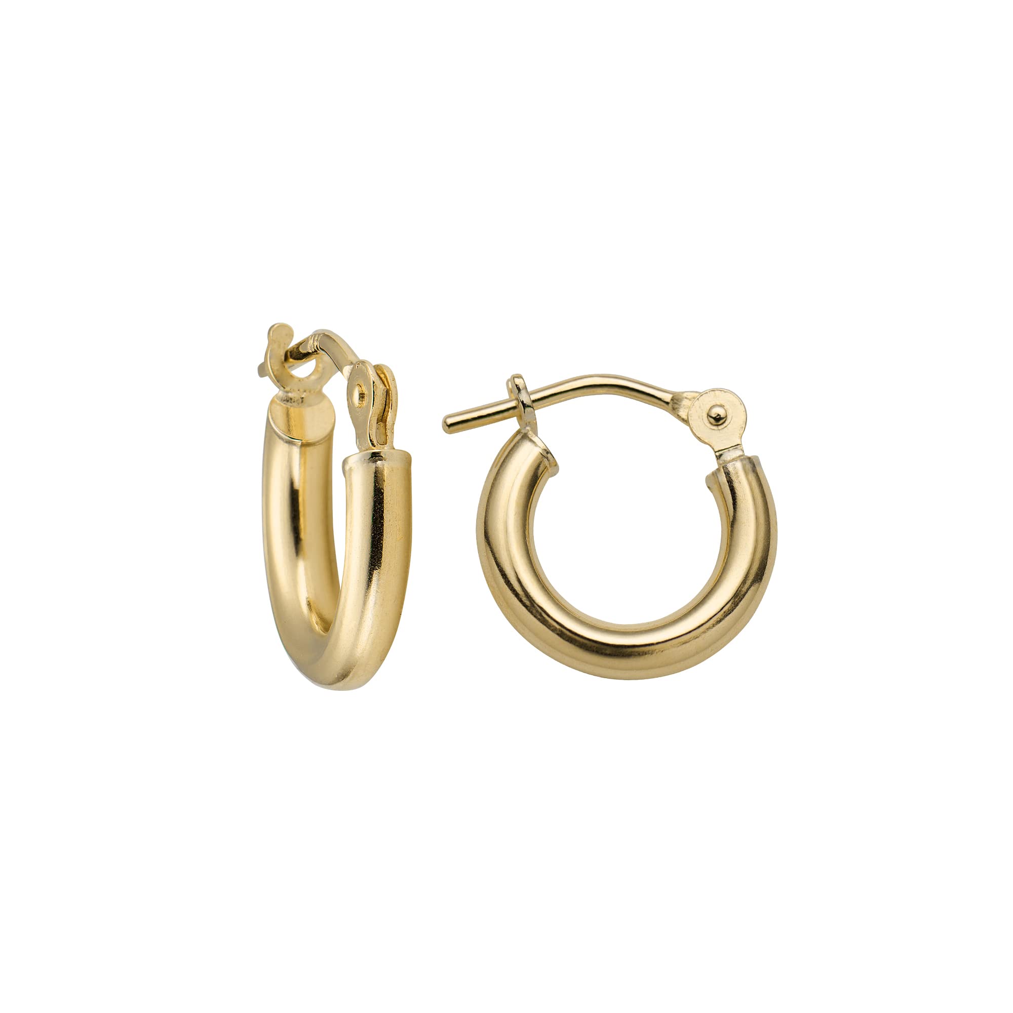 MAZZERI Solid Gold Hoop Earrings