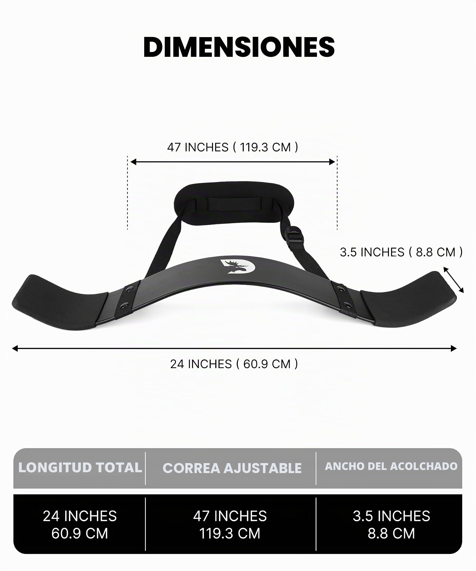 DMoose Fitness Brazo Curl Blaster Grosor Calibre Remaches de Aluminio, Resistente, Forma ergonómica y Ajustable – Mejorar definición y Fuerza Muscular en Tus Brazos – Premium Grado Bodybuildi