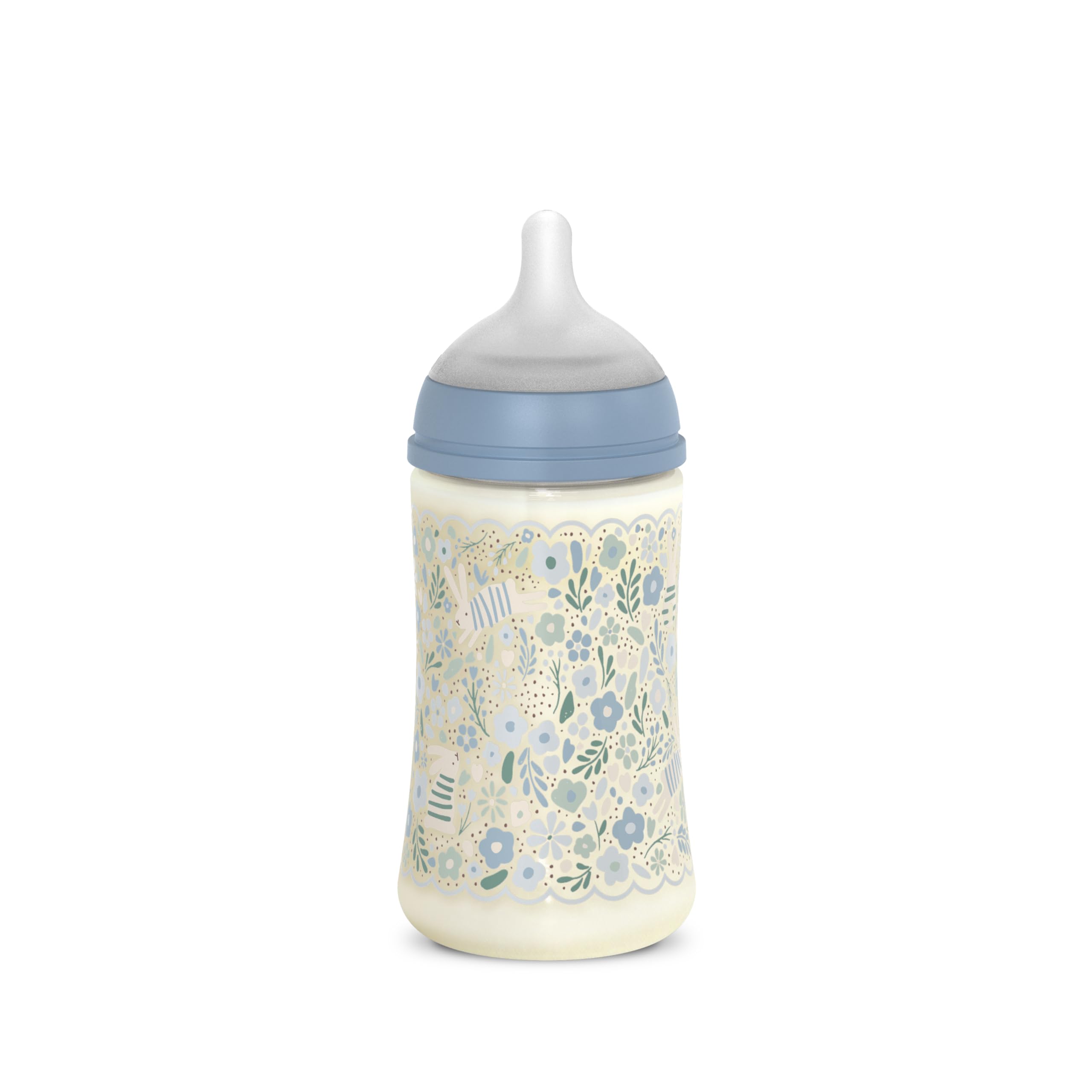 Suavinex, Biberón 360 ml, con Tetina Fisiológica SX Pro de Silicona, con válvula Anticólico, de Flujo Denso (L), para Líquidos Densos, Apto Papillas Líquidas. Bebés +6 Meses. Wonder, Flores, Rosa — view 10