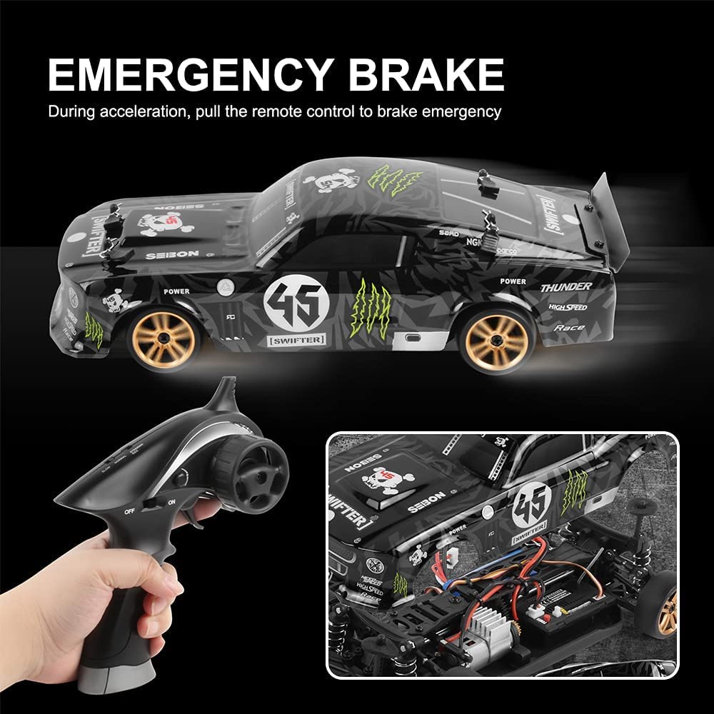 4wd High Speed Rc Rally Car - Drift, All-terrain Monster Truck Z Lekkim Podwoziem Led, Odpornym Na Uderzenia Nadwoziem Z Pvc I Gumowymi Oponami Odpornymi Na Zużycie, Niezależny System Zawieszenia