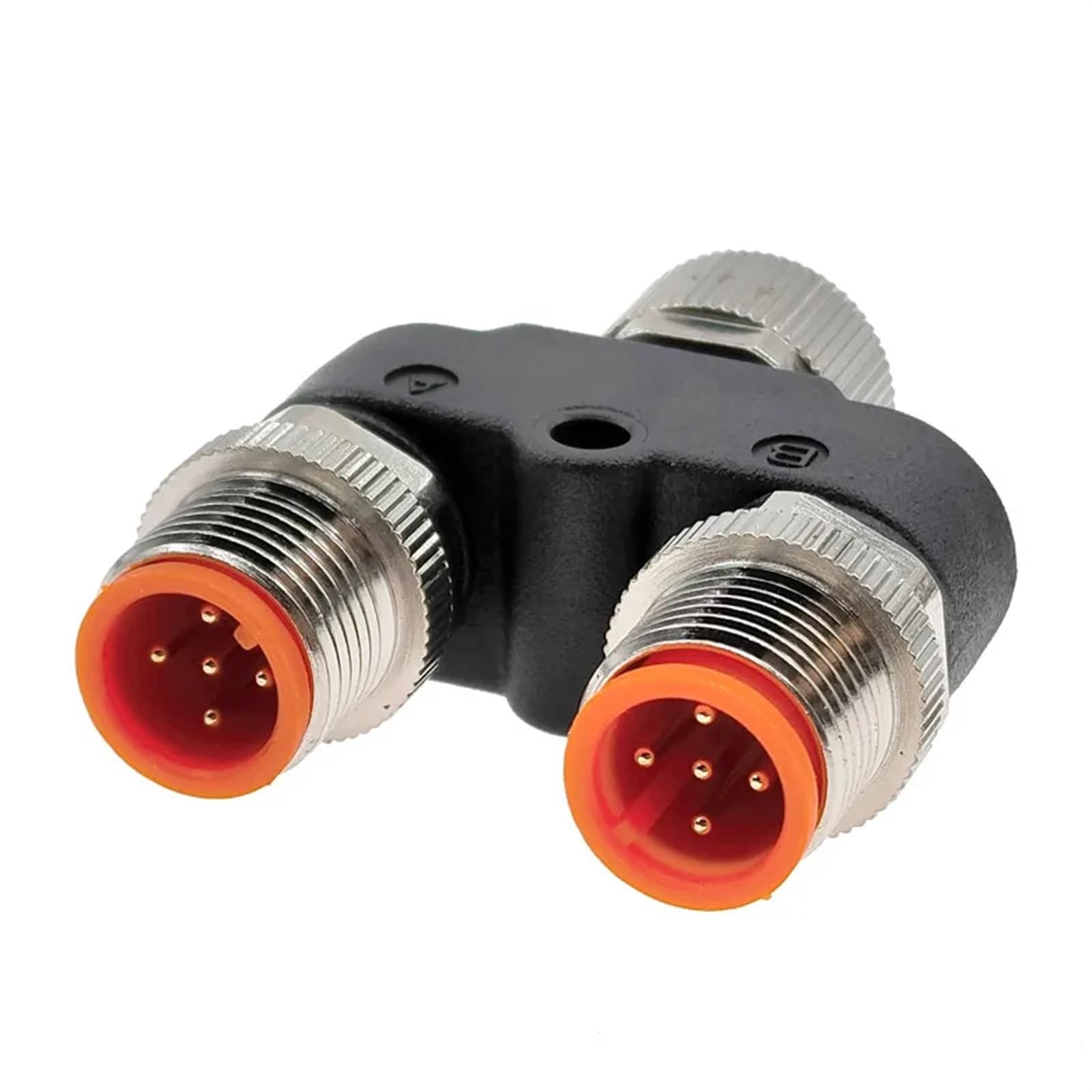 Connettore sensore M12 Spina di conversione Tubo a 3 Vie Impermeabile Maschio Femmina 4 Pin 5 Pin Connettori codice A a Forma di Y(441A)