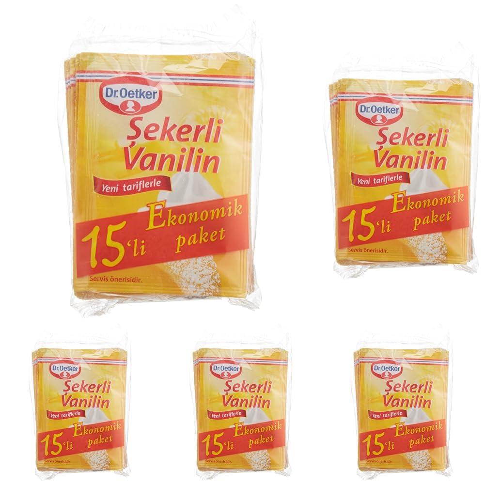 Dr. Oetker Şekerli Vanilin 15'li (1 x 15 Adet) 5li paket