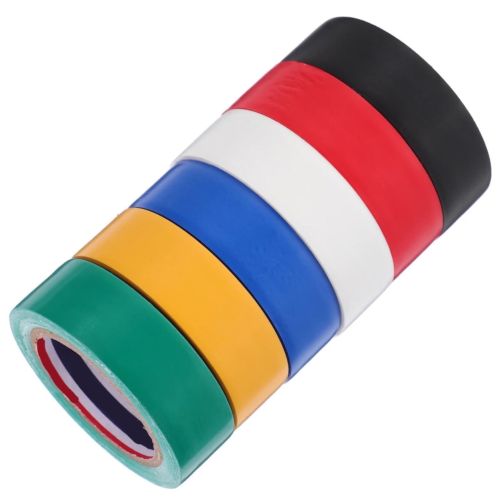 Isolierband 6 Rollen Hochtemperatur-Isolierband, elektrisches Isolierband, Außen-Hochtemperatur-Farbe, Auto-Innenisolierung, Elektriker, PVC-Farbe