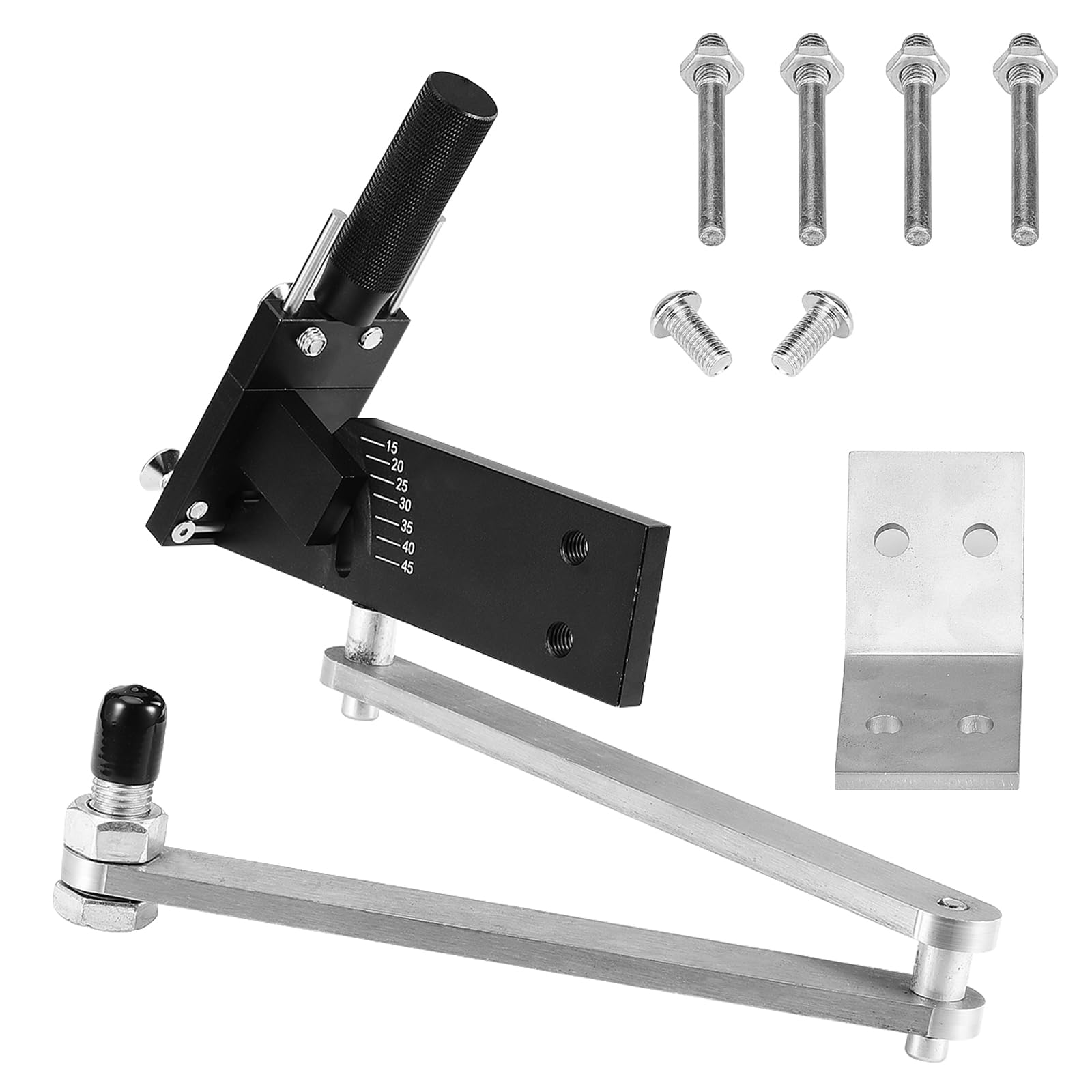 MOGADEELawn Mower Blade Sharpener, 15°-45° Adjustable for Straight and Standard Lawn Mower Blades, Sharpener Model 5005, Black