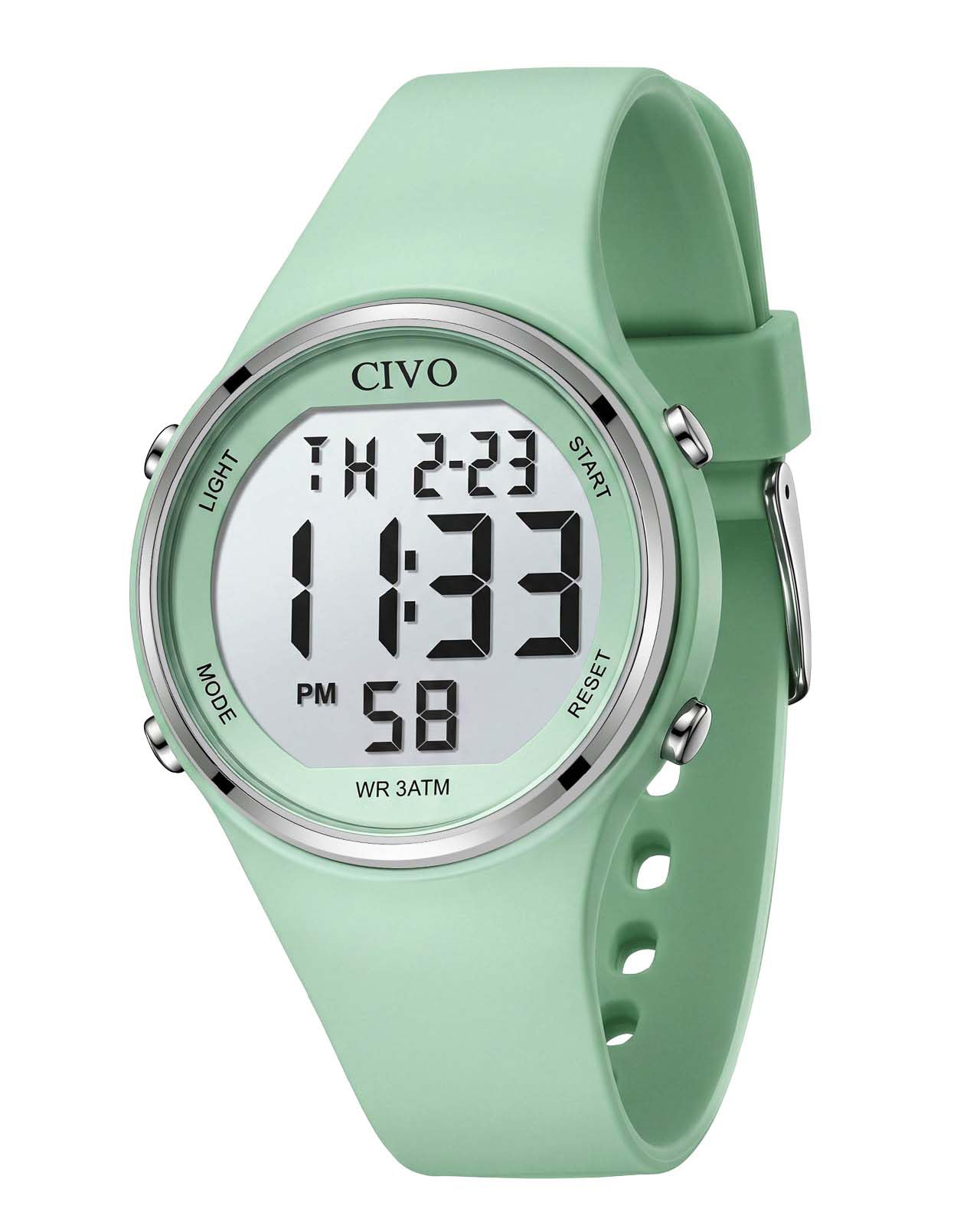 Sport Digital Watches for Women: Large LCD Display, Easy Read Numbers