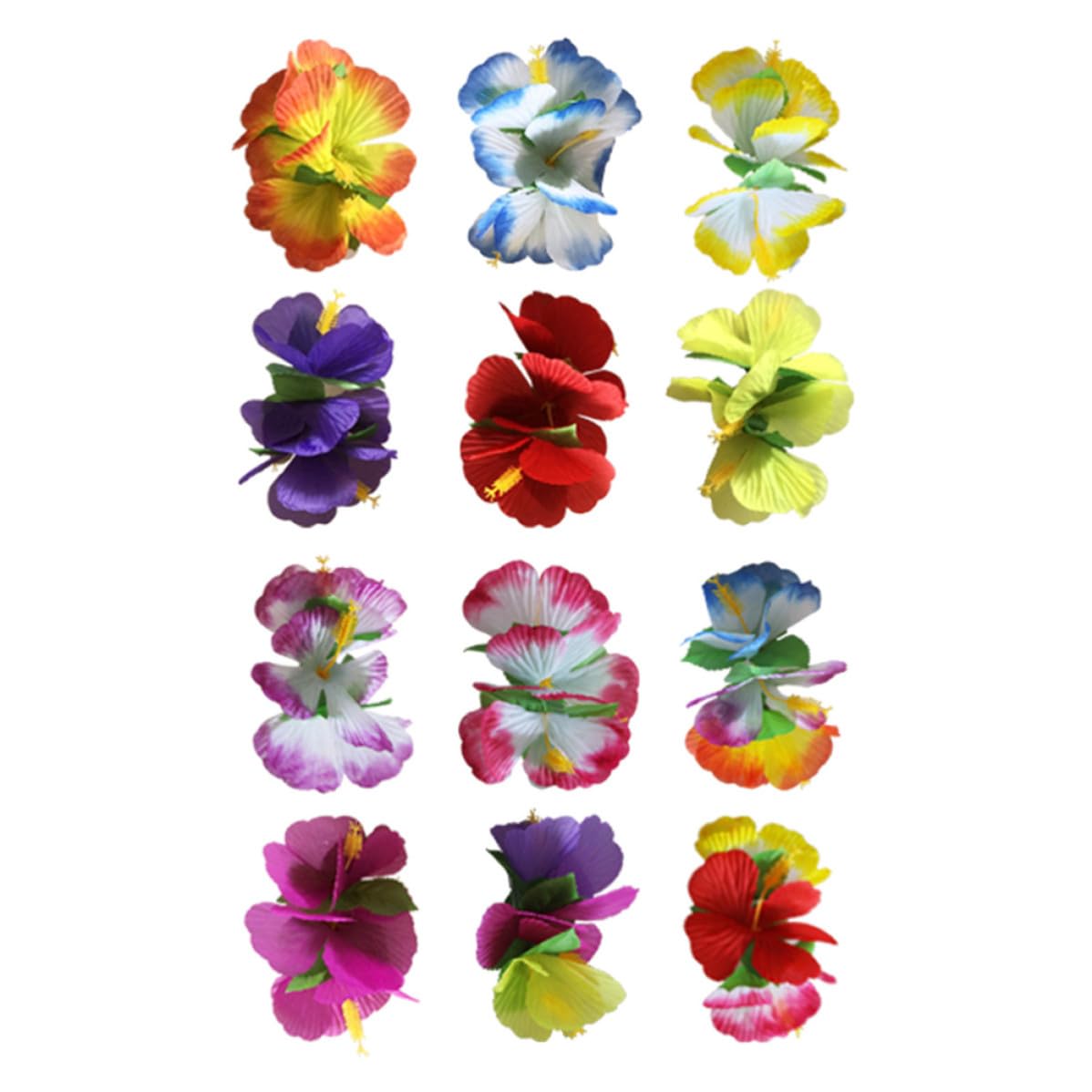Pinzas de pelo de hibisco para fiestas temáticas hawaianas y eventos de verano 8
