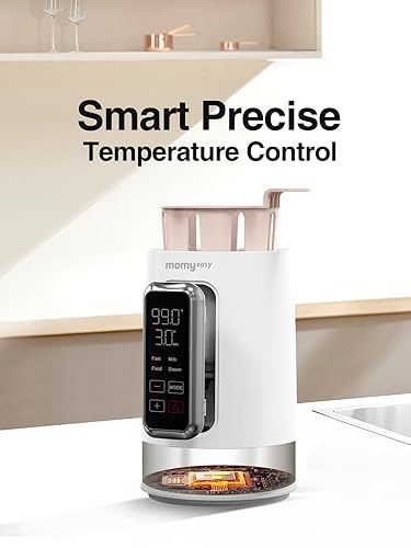 Miniatura 5 de MOMYEASY Calentador de biberones, calentador de biberones rápido de 2 minutos para fórmula de leche materna y alimentos para bebés, calentador de