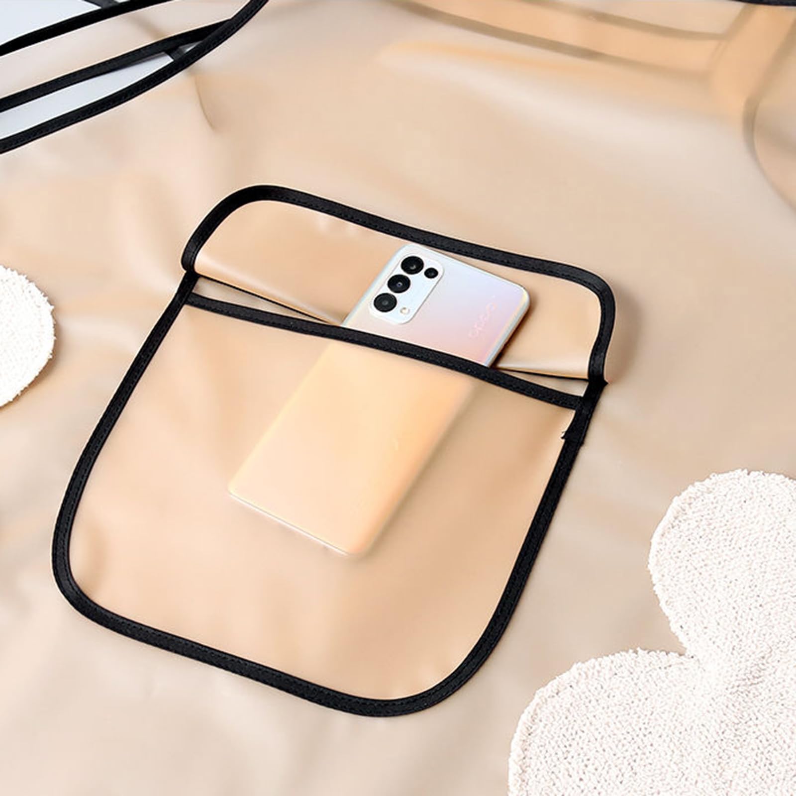 2 Piezas Delantales Impermeables del Cocinero con Bolsillo Y Toallita De Mano Cocina Delantale para Mujeres Hombres,Delantal Chefs Cocina Black,L
