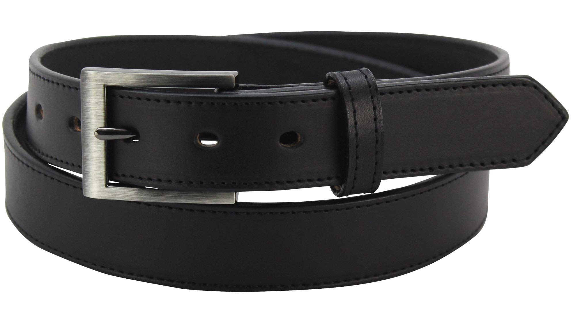 Bullhide Belts Mens Leather Belt for Work, Casual, Dress, 1.19" Wide
