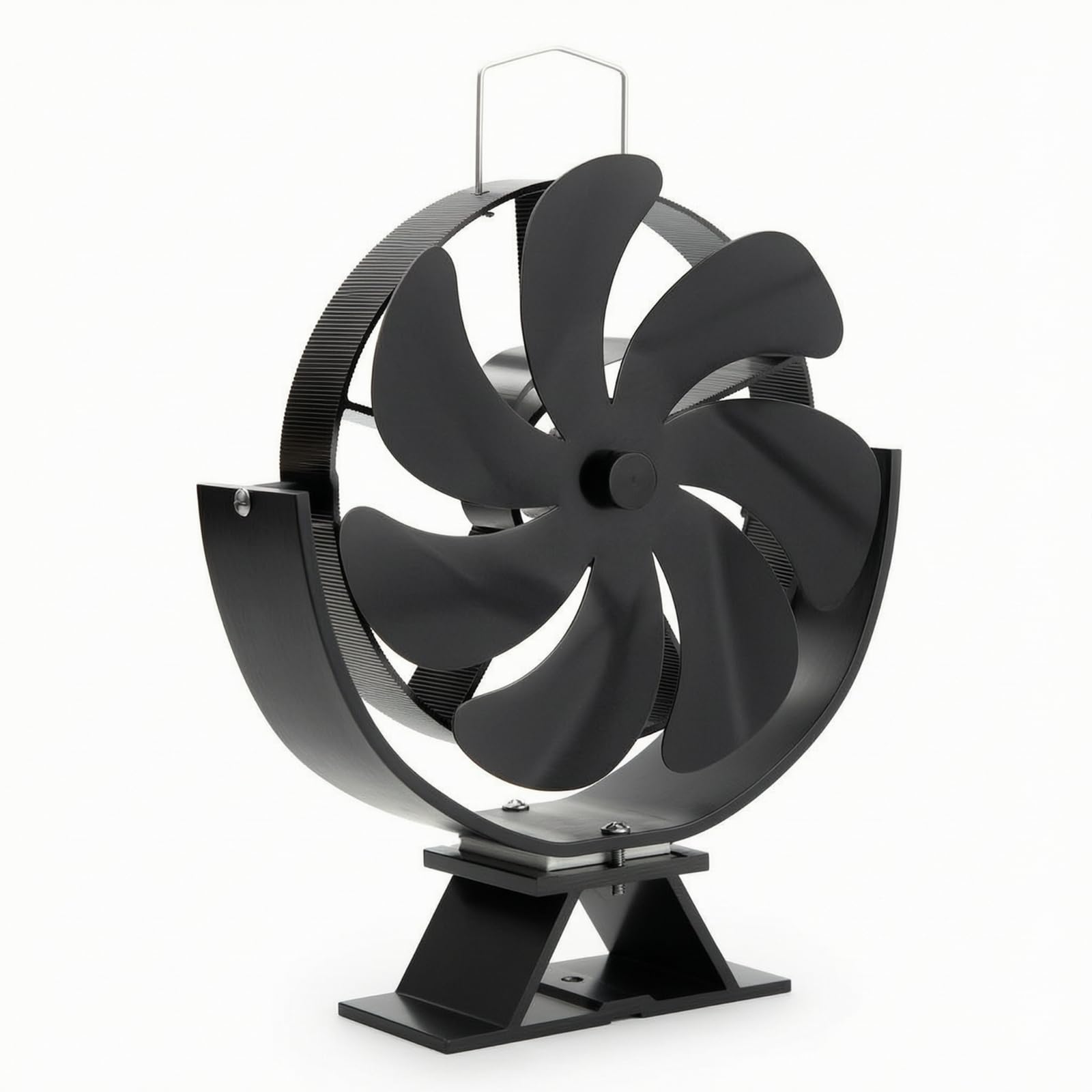 predolo Ventilador con Alimentación Térmica Silencioso Ventilador Autoalimentado Eficiente para Chimenea, Xz1310 7-Blade