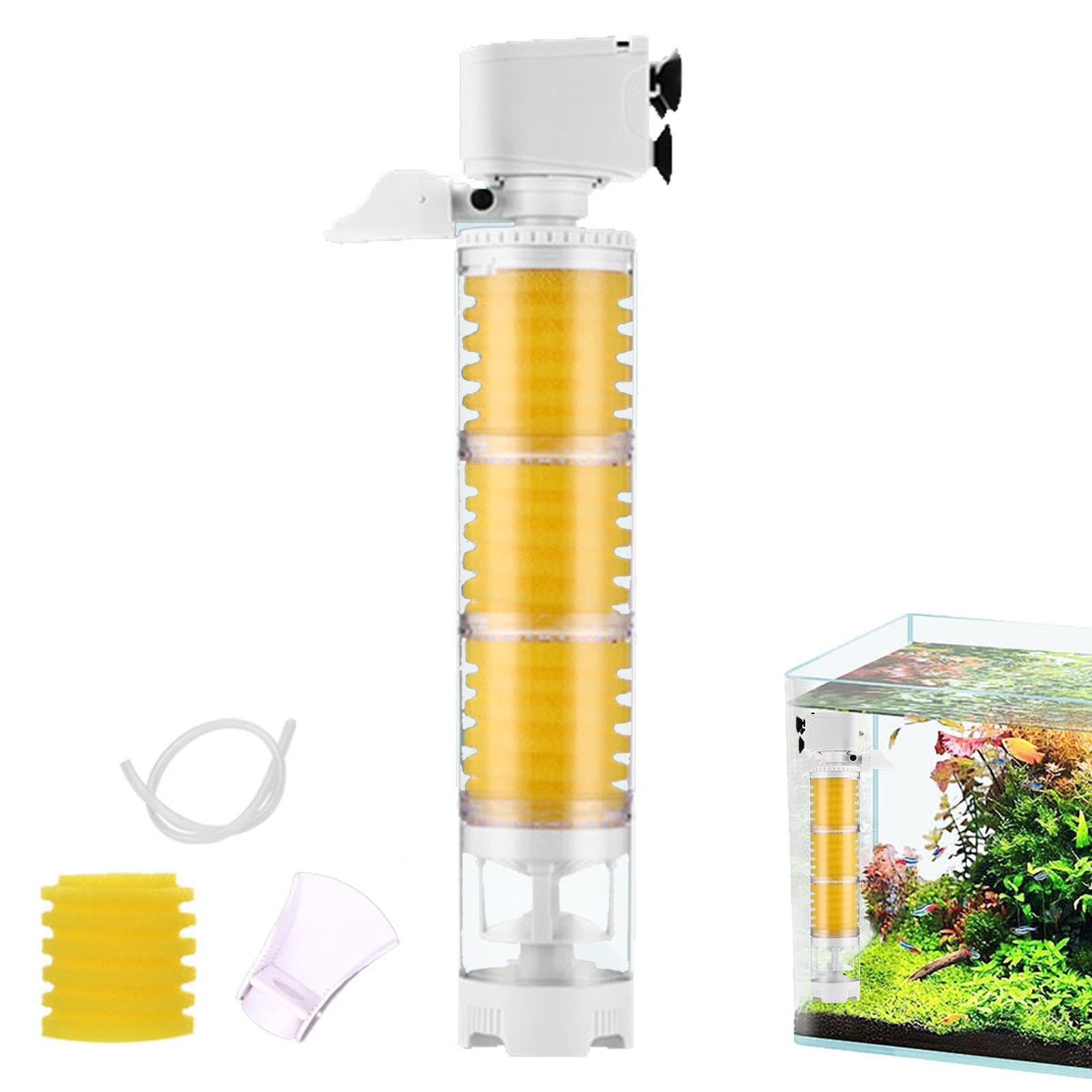 Filtro Acquario USB Mini Cascata - Silenzioso, Regolabile E Con Aumento Ossigeno Per Piccoli Acquari