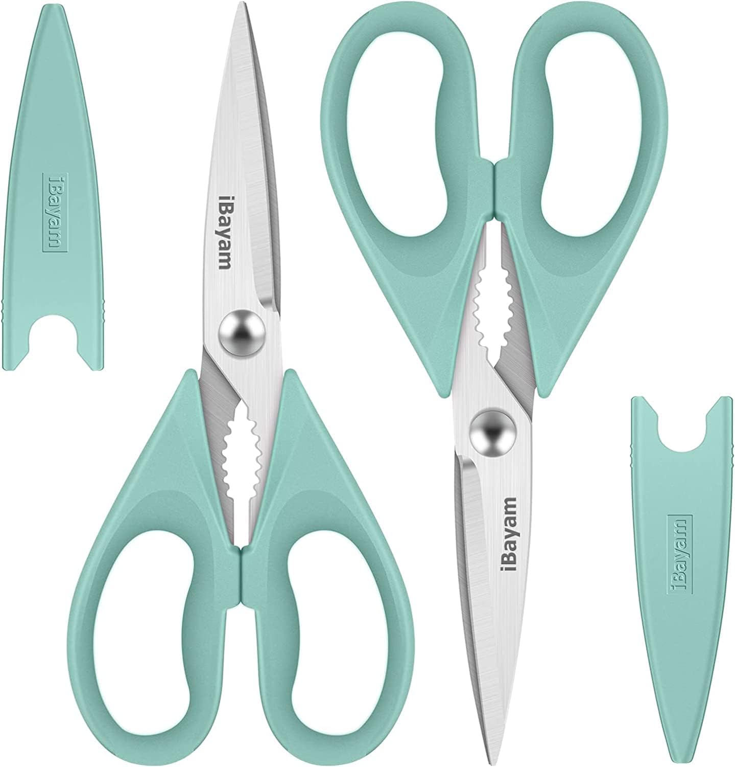 Cook's Tool & Gadget Sets, iBayam Kitchen Scissors, Aqua Sky 2 Pack | for New Home Essent…
