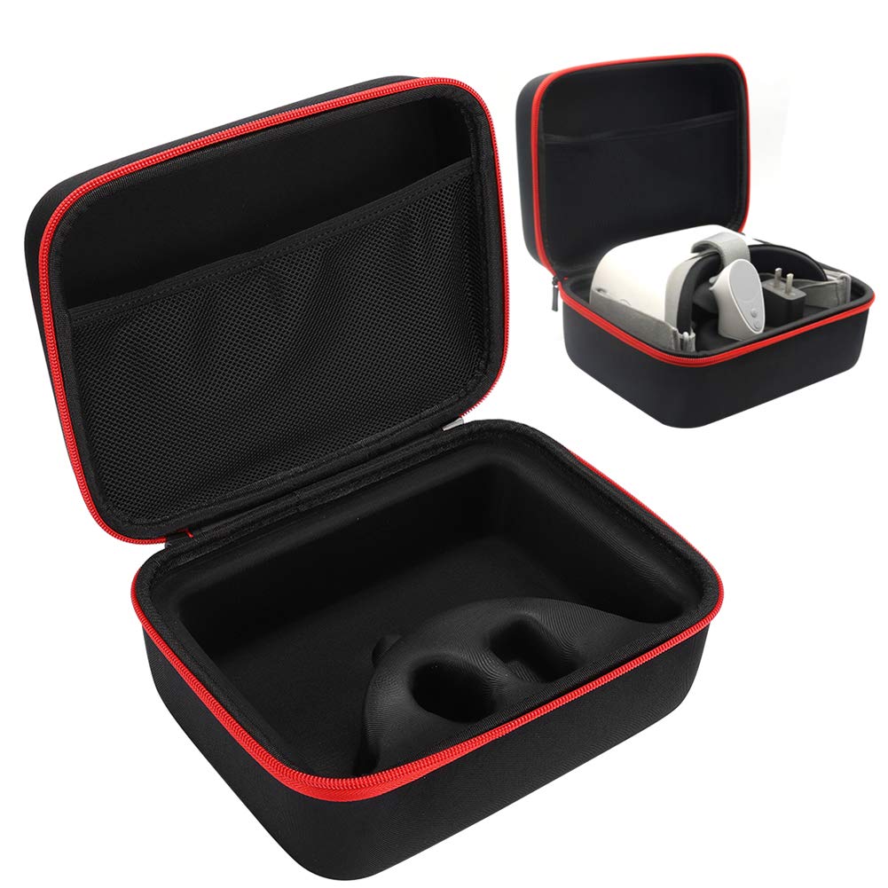 Ejoyous Custodia Portatile Custodia Rigida in Nylon VR per Go con Tasca Interna Morbida per Accessori con Doppia Cerniera, Borsa per Visore VR per Utenti di Archiviazione Domestica da Viaggio (#2)