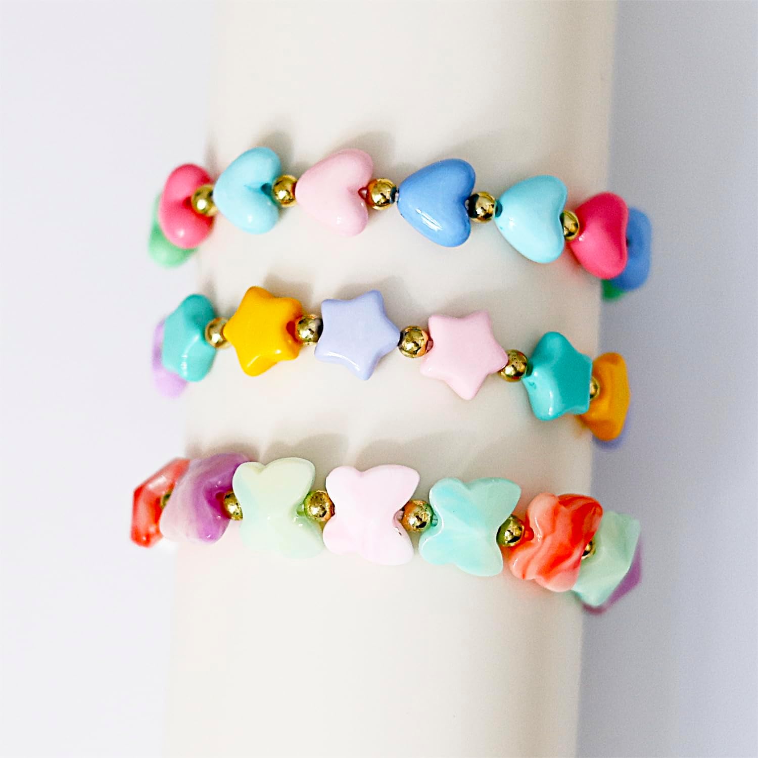 Taouzi Big Sister Bracelet Big Sister Gift Handmade Colorful Beaded Bracelets Birthday Jewelry Gifts 3Pcs - Image 3