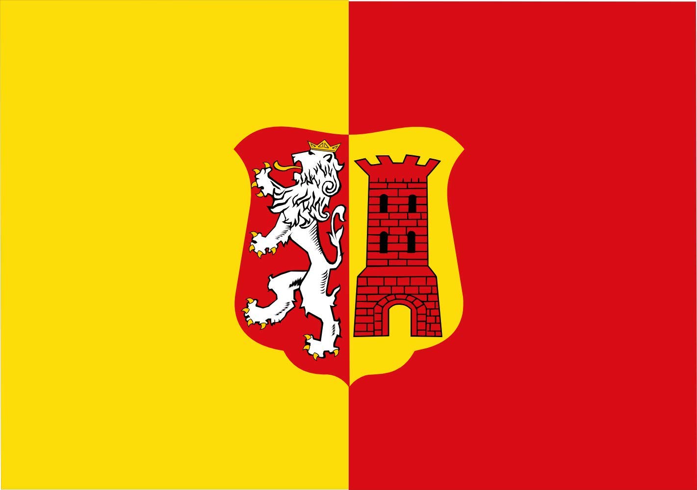 Drapeau Lichtenvoorde grand format pour pavoisement extérieur de la commune de Oost Gelre