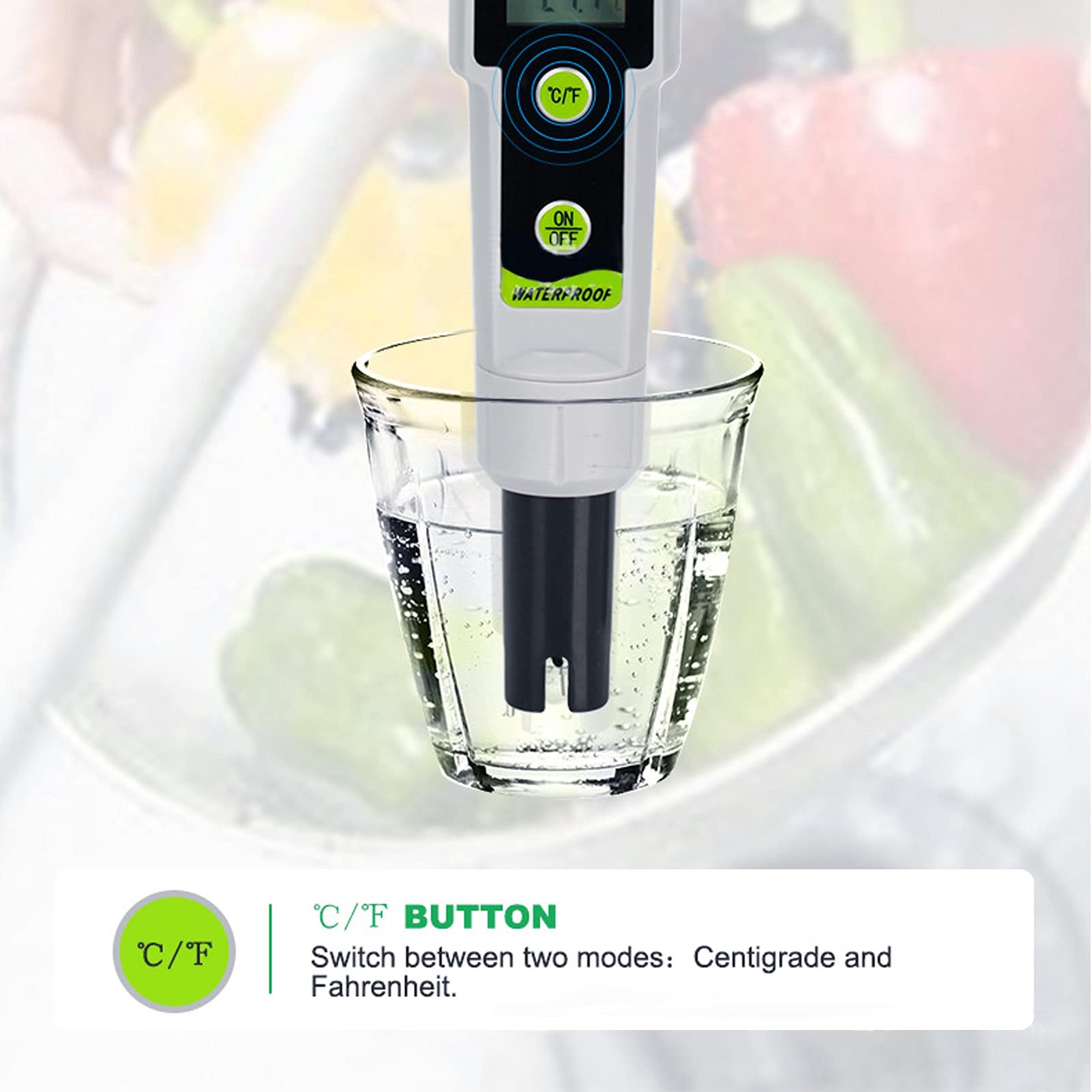 BuyWeek Misuratore di Salinità Digitale 2 in 1 Penna Tester con Cacciavite per Piscine Pesca