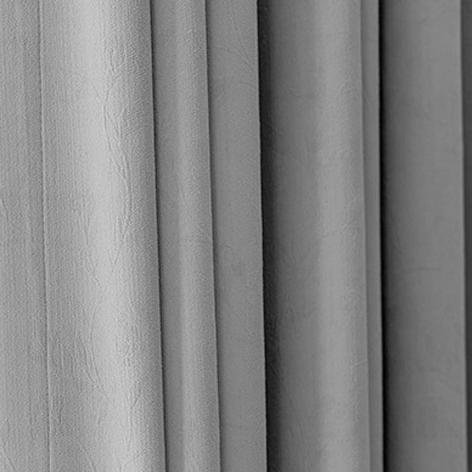 Rideaux occultants gris 132x214 cm lot de 2 en polyester à oeillets pour salon
