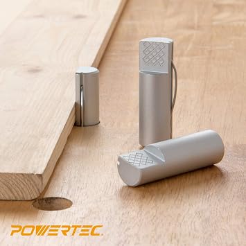 POWERTEC 71499 Bench Dog Clamps 3/4 Inch x 2-3/8 Inch for 3/4 Dog Hole, Spring Loaded Hold Down Clamps for Woodworking Workbenches, 4 pack