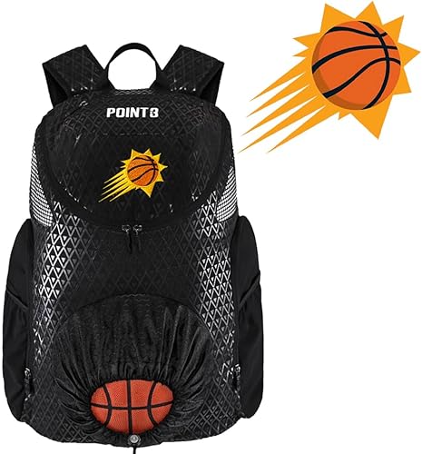 Miniatura 2 de POINT3 NBA - Mochilas de baloncesto Road Trip 2.0, bolsa oficial de la NBA con cordón para baloncesto, fútbol y más