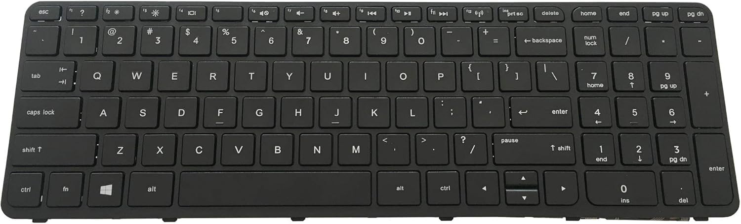 Replacement Keyboard with Frame Compatible with HP Pavilion 17-E 17-E000 17-e100 17z-e000 17-e017cl 17-e017dx 17-e019dx 17-e020dx 17-e017cl 17-e017dx