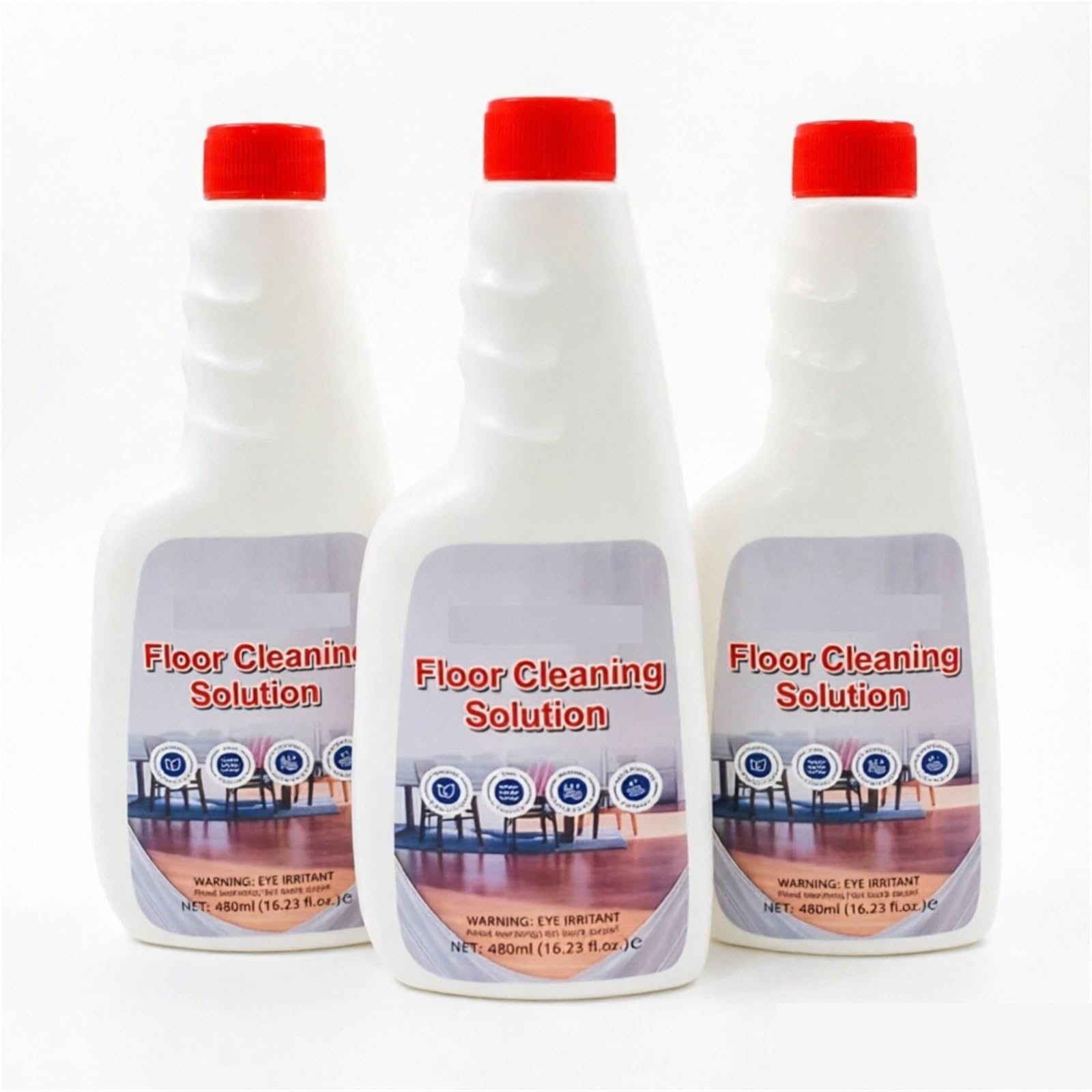 480 Ml Roboter-Bodenreiniger, Ersatzreiniger For Mehrere Oberflächen, Kompatibel Mit Roborock S7 / S8 Pro Ultra/Dyad(3-pack)