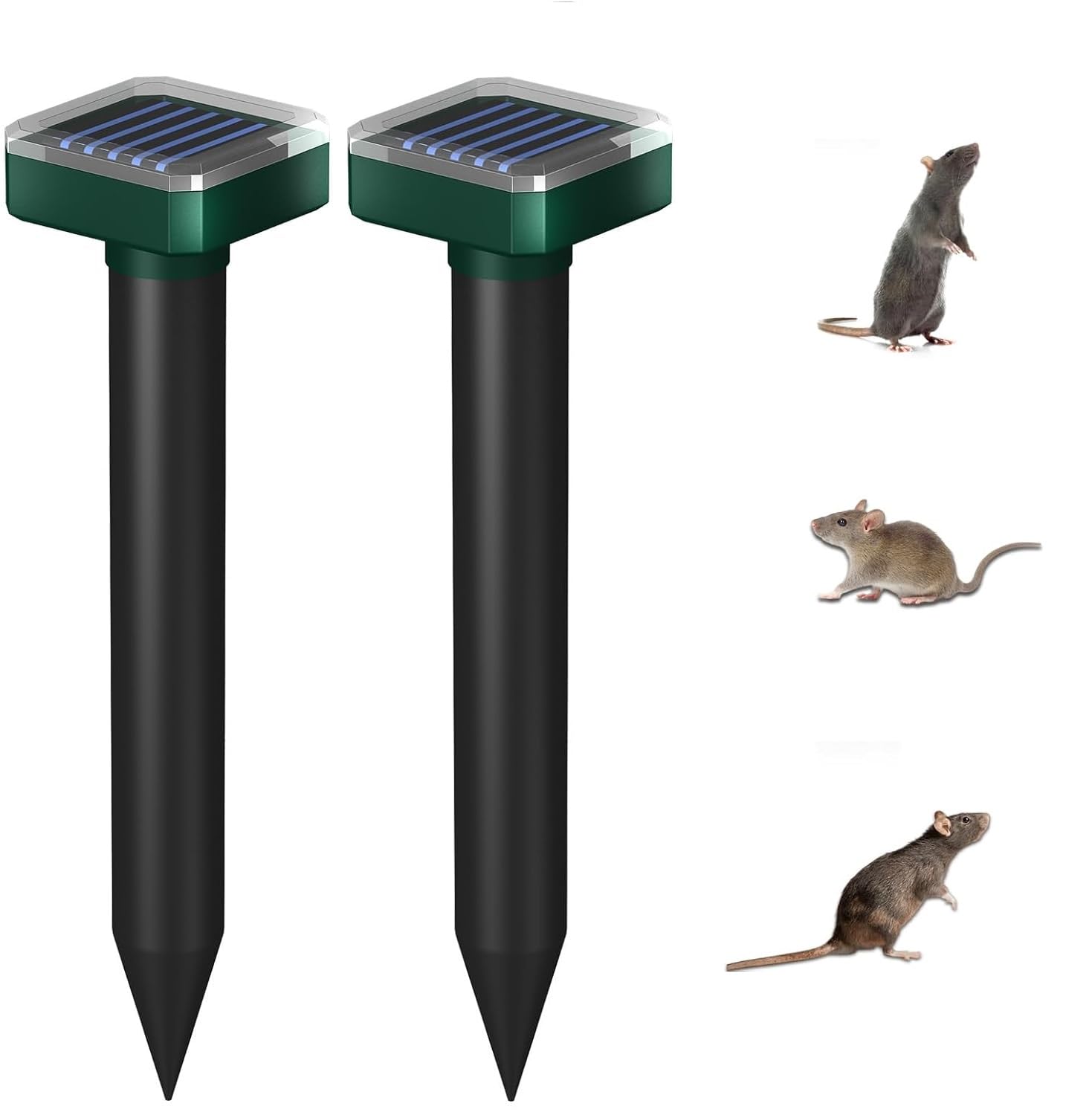 Snake Repellent for Yard & Outdoors - Solar-Powered Sonic Snake Deterrent Devices, Waterproof, Pet Safe Rattlesnake Repellent-image-16