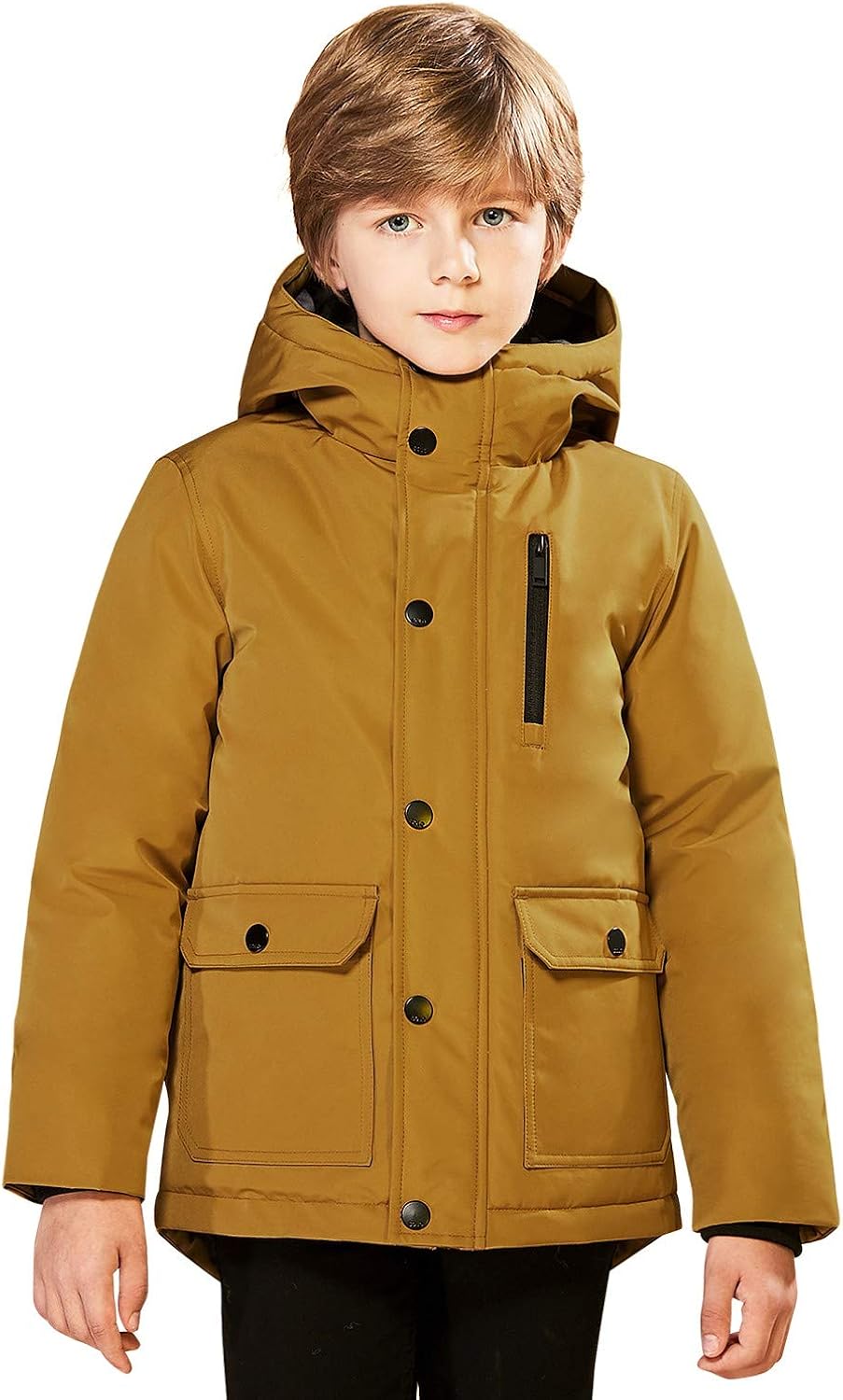 SOLOCOTE Boys Coats Kids Winter Jacket Warm Thick