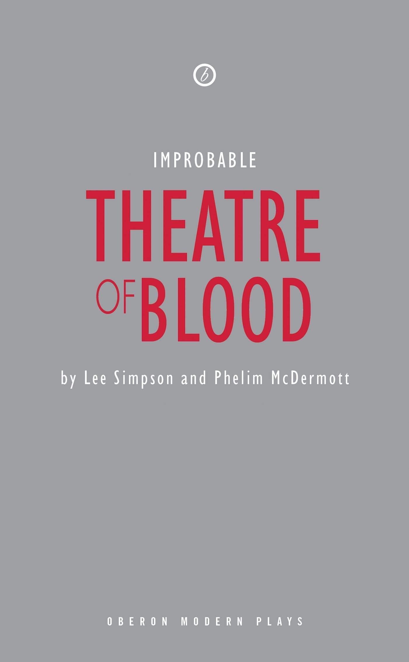 Theatre of Blood (Oberon Modern Plays)