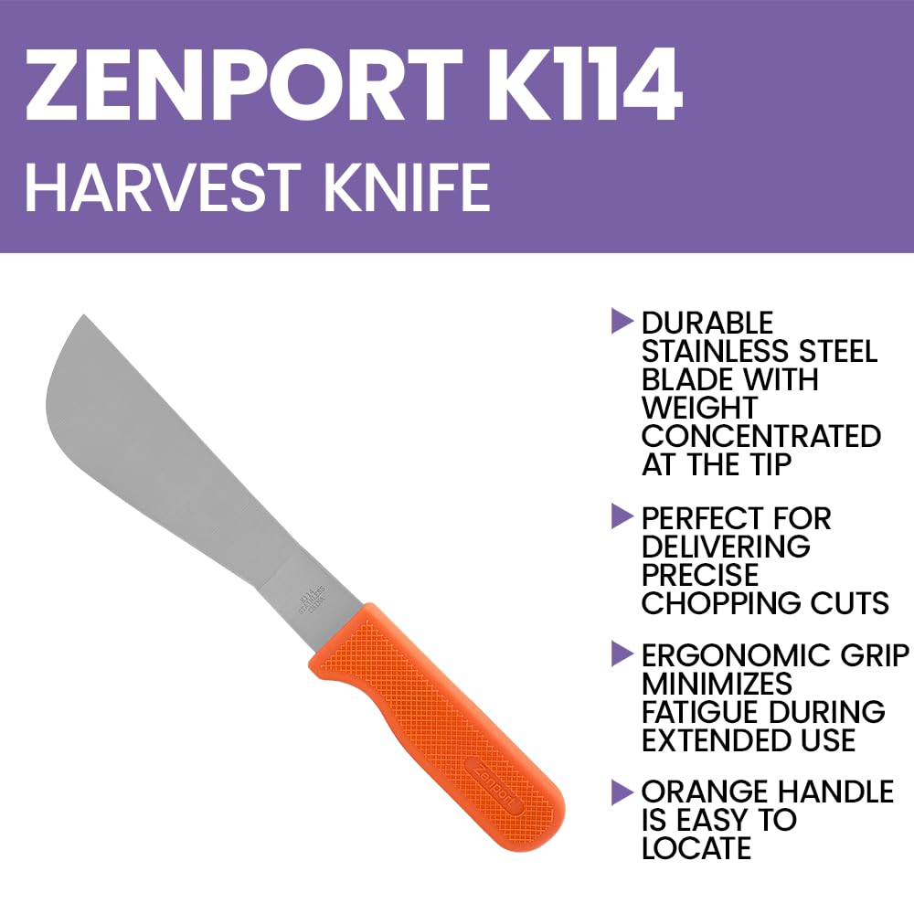 Sup.111.K-N Amazon.com : Zenport K114 Row Crop Harvest Knife with 7.25-Inch
