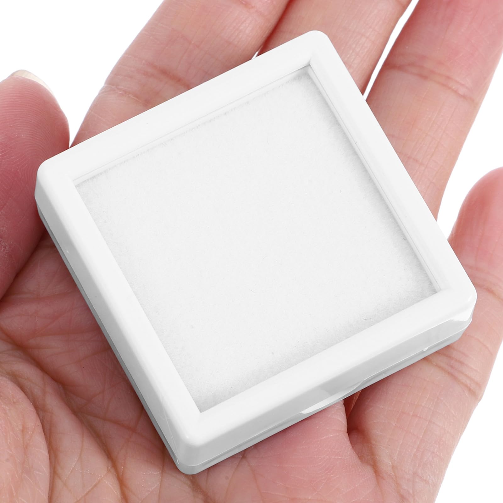 60 Pièces Boîte de Présentation Bijoux Diamant, Couvercle Transparent