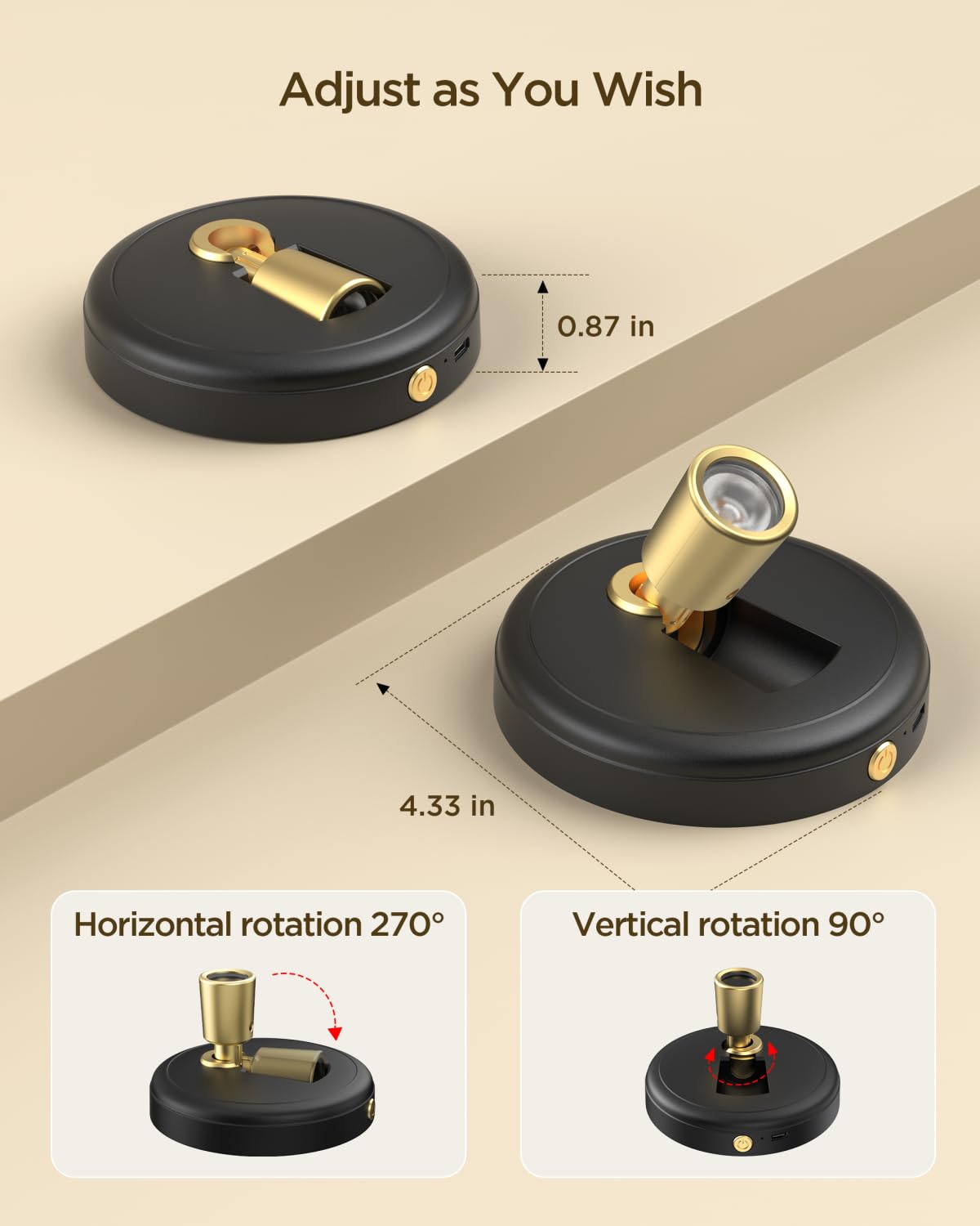 Spot Lights Indoor Led Spotlight: Rechargeable Battery Wireless Up Lights Indoor - Plants Tree Artwork Portrait Picture Display Accent Lighting for Home Decorators Homeowners Art Collectors(2 Pack)
