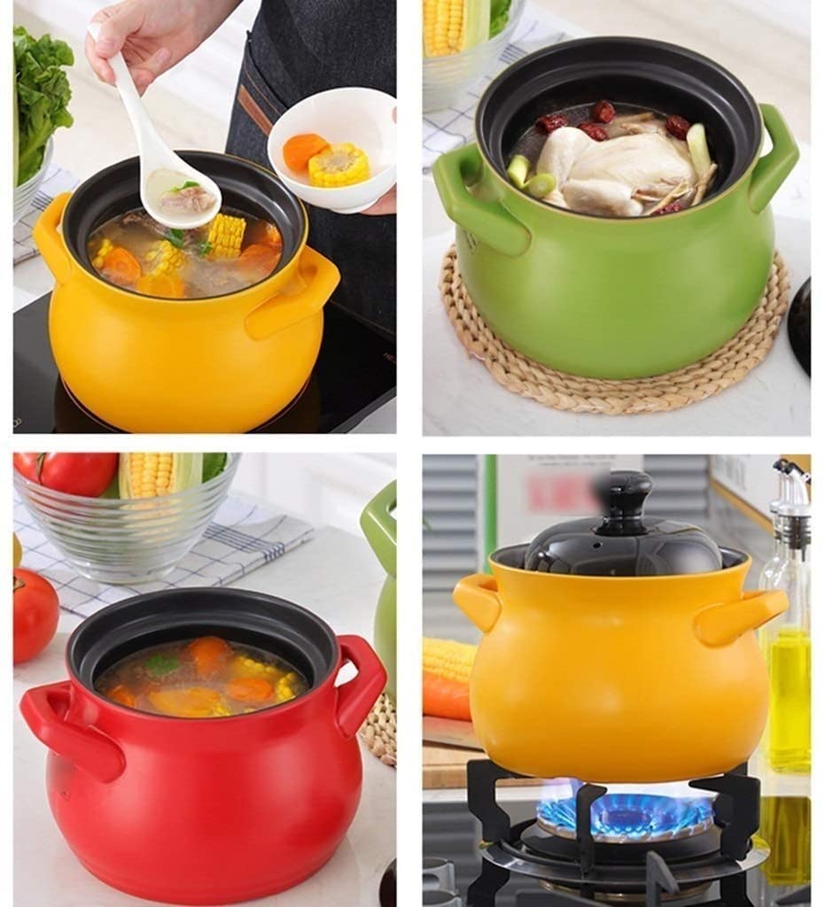 Kochtopf, Keramik-Suppentopf, Ton-Kochtopf, Kochgeschirr, Herdplatte, hitzebeständiger Auflauf, Suppentopf, Schmortopf, Auflauf, Tontopf, Tontopf, Schmortopf für Induktionsherd