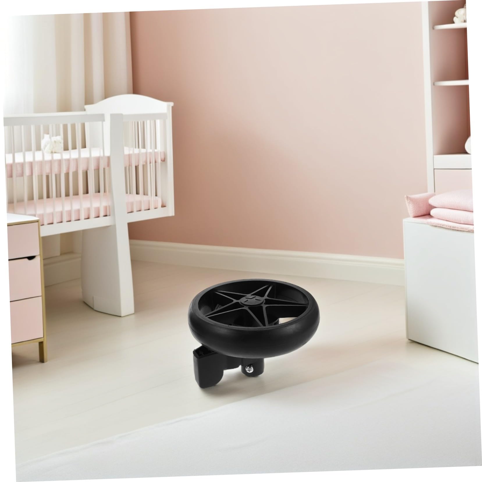 2 Pièces accessoires de poussette roues pivotantes Black
