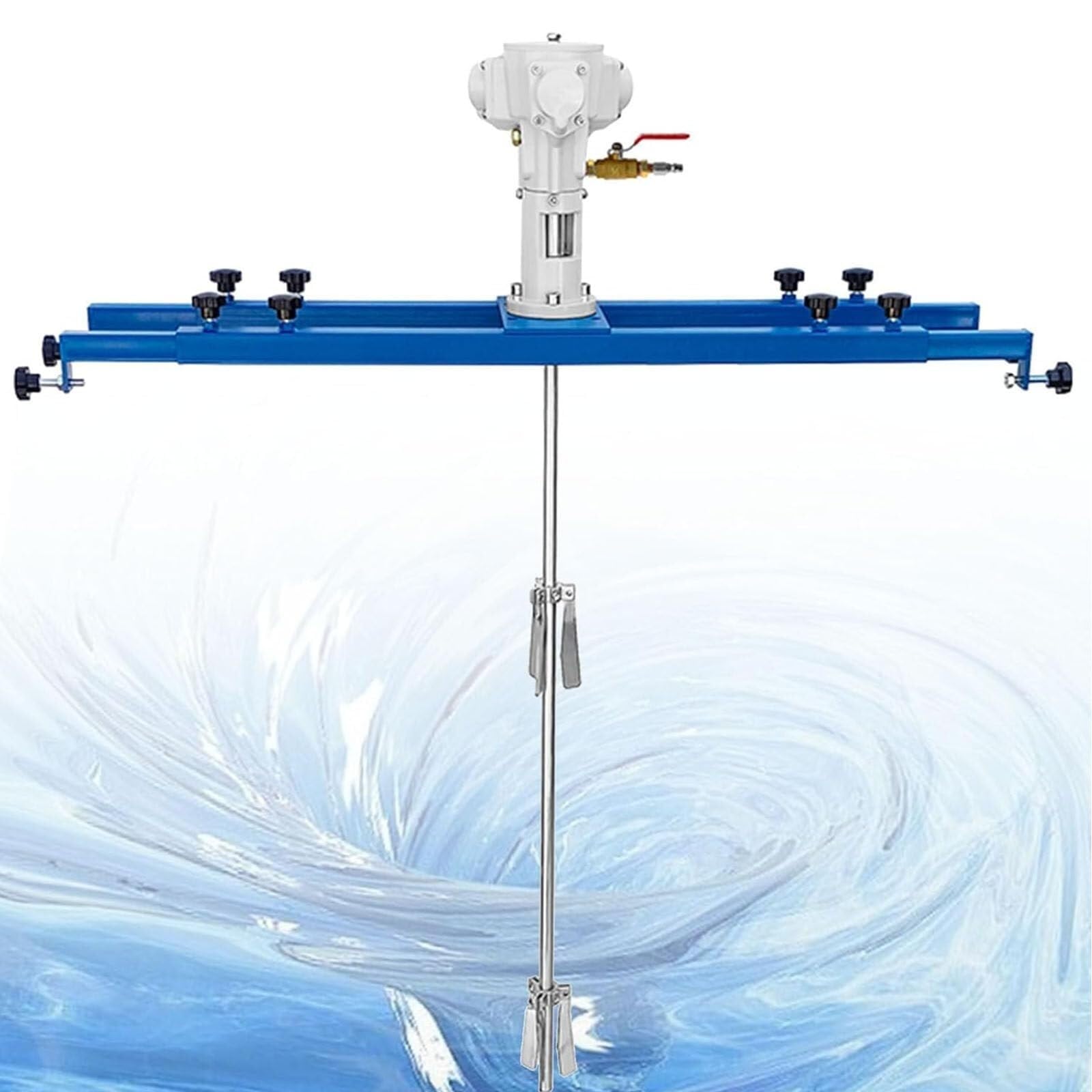 SBCGFY Agitator Mount Tank Barrel Drum Mixer,Ibc Air Agitator Paint Mix Tool,Mixing Capacity 1000L,Liquid Paint Mixer Stirring Pneumatic Industrial Shaker,Large5Cylinder