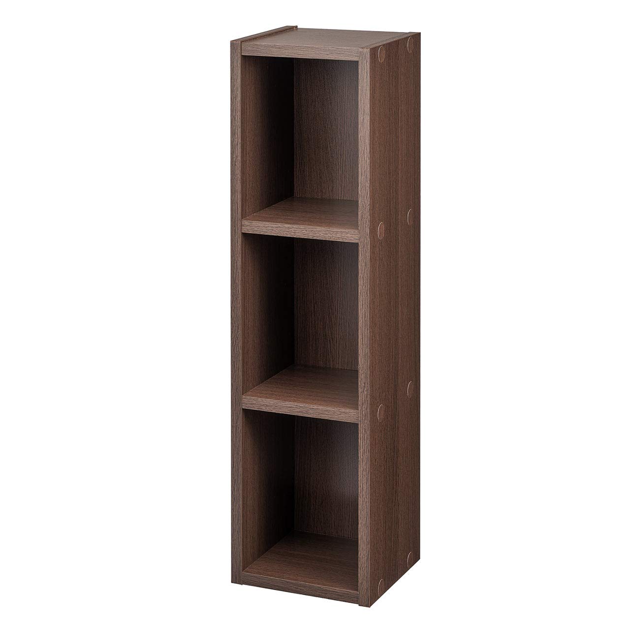 木製CDラック 縦型 ブラウン 木製CDラック 縦型 ブラウン CD・DVDラック4段／ブラウン 棚・シェルフ