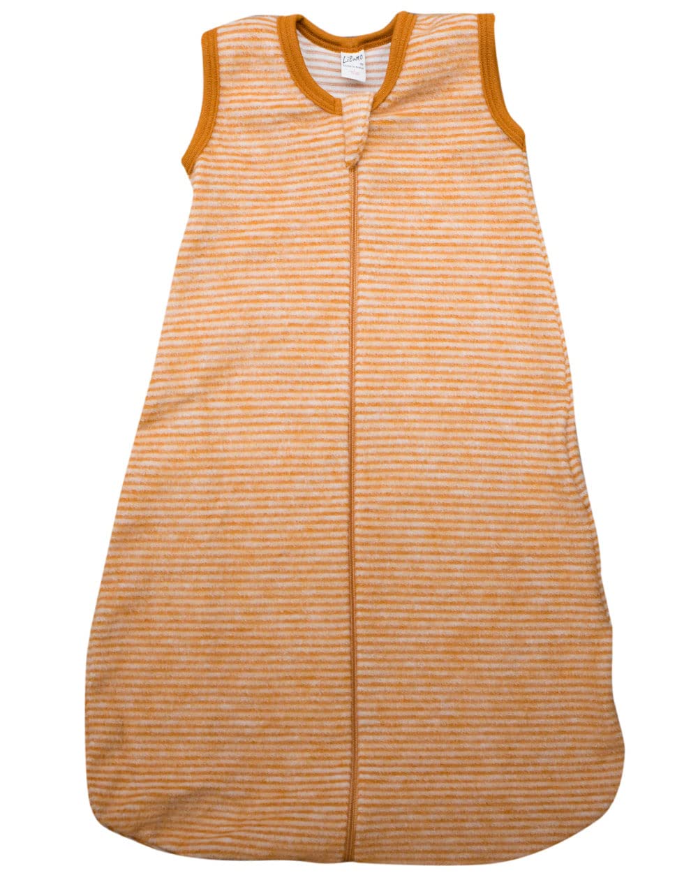 Lilano, Baby Fleece Schlafsack Ohne Arm, 100% Merinowolle (Curry Natur, 70 cm) Baby