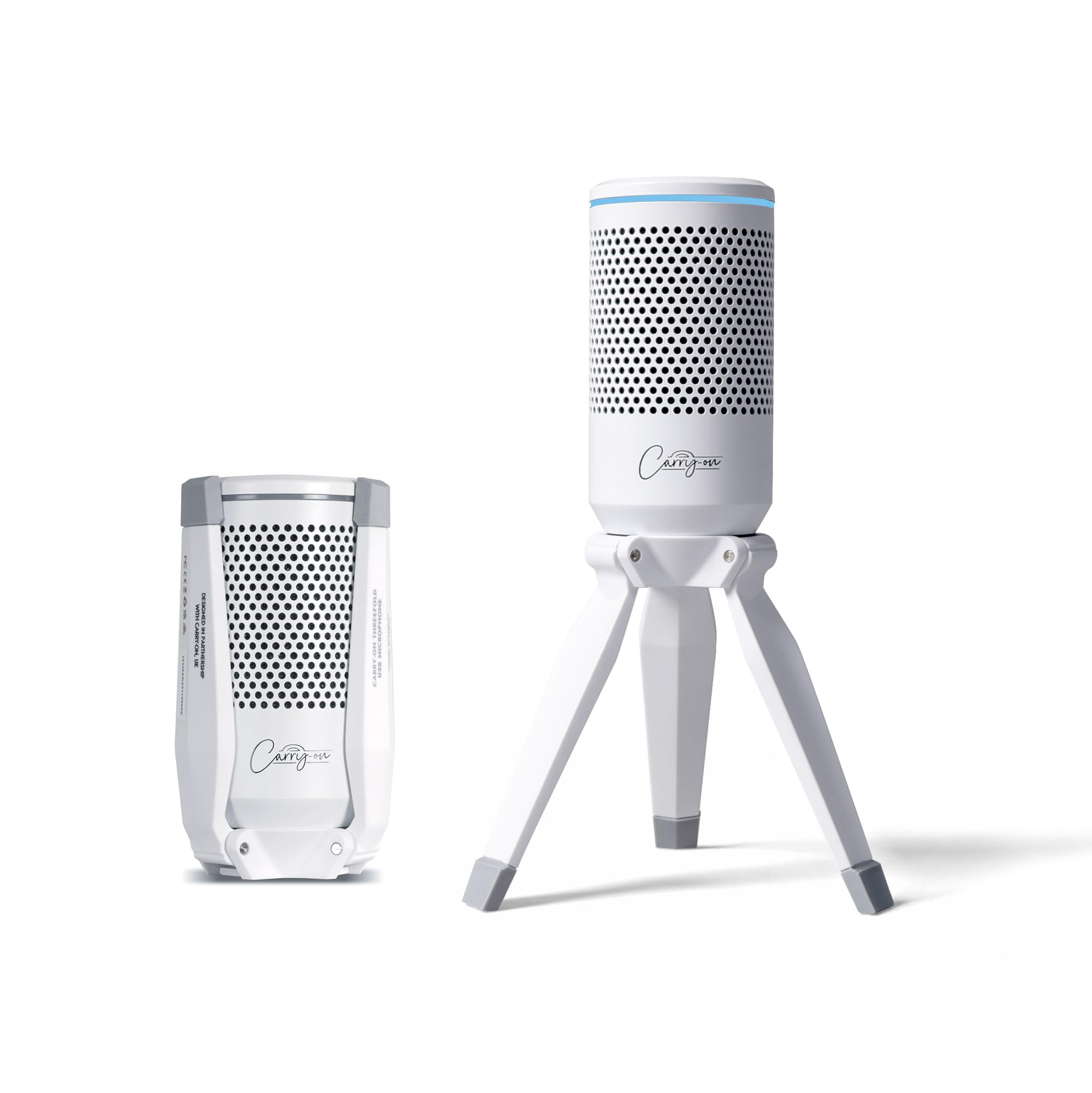 USB Condenser Microphone With 3 Fold Tripod Stand Zero Latency Plug & Play