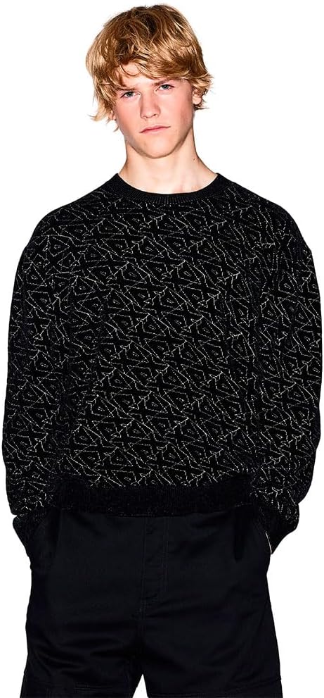 Armani Exchange Men's All Over Logo Crewneck