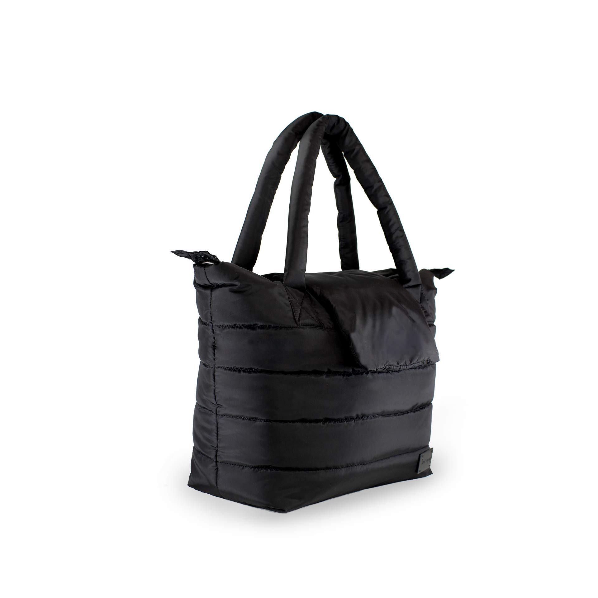 7AM Tote Bag for Women - Waterproof Capri Crossbody & Zippered Diaper Bags, Included Changing Diaper Pad & 2 Stroller Straps