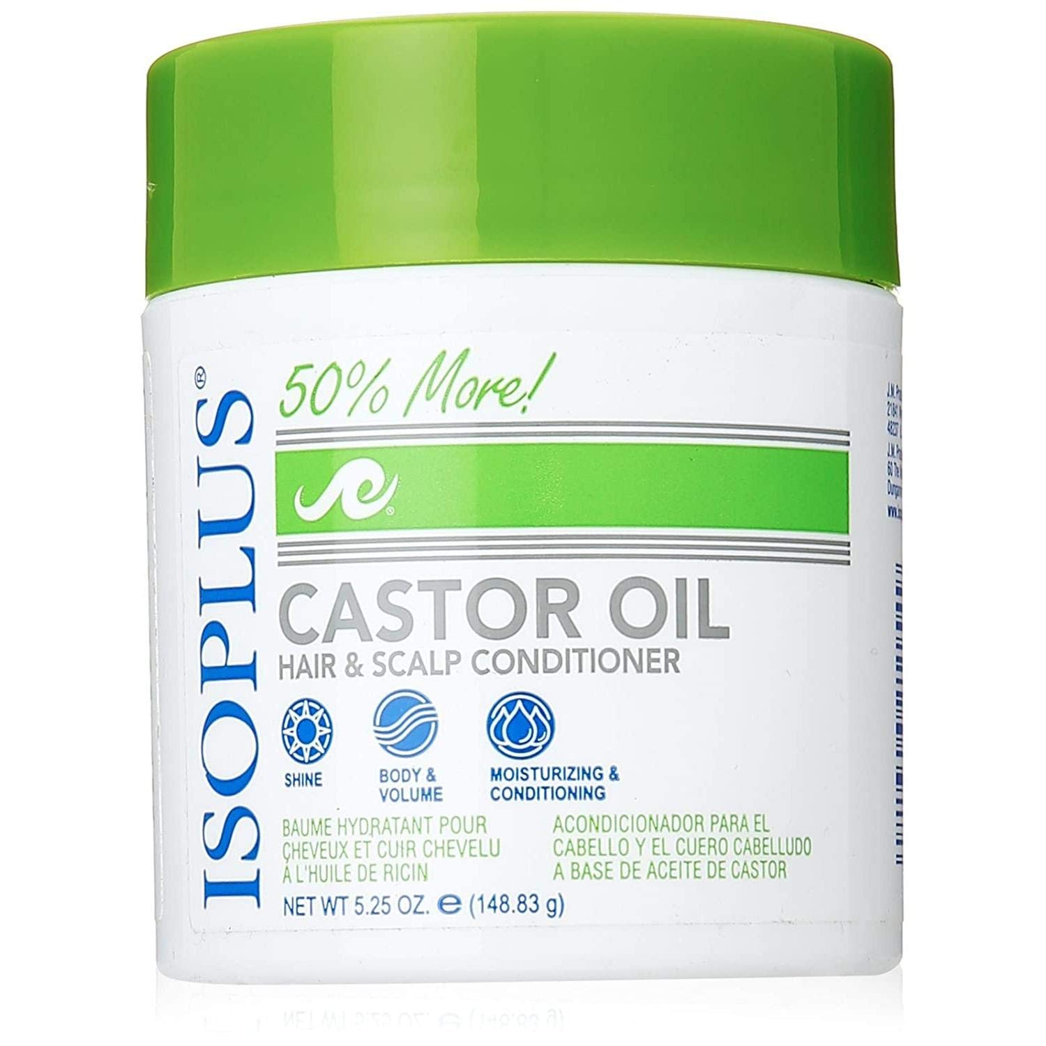 Isoplus Castor Oil Hair Scalp Conditioner 5.25 Oz,Pack of 6