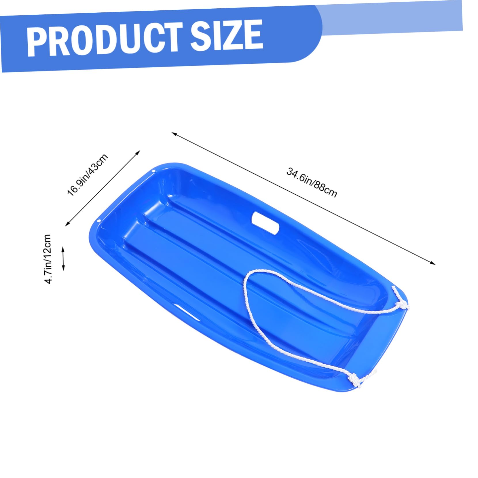 HANABASS Outdoor Sliding Board Toy for Boys and Girls Large Size Pe Material Board Easy to Carry Long-Lasting