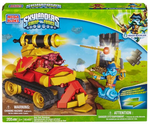 skylander mega bloks figures - Mega Bloks Skylanders Boss Tank Showdown